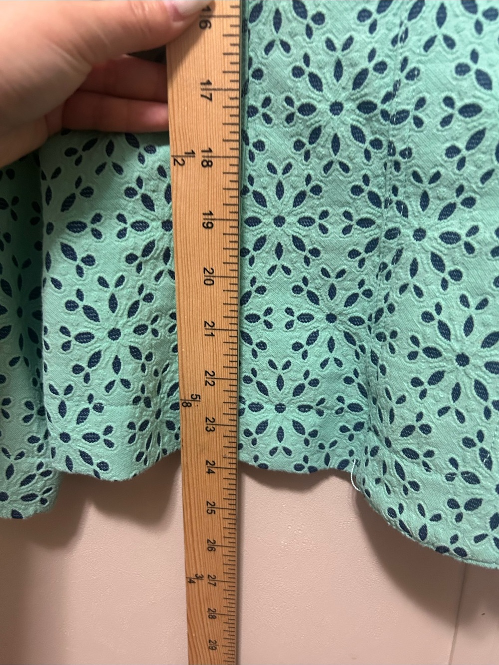 Joni B. Turquoise Eyelet Button-Up Jacket - Picture 5 of 7